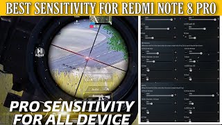 Best Sensitivity Setting For No Recoil Pubg Mobile | Redmi note 8 pro