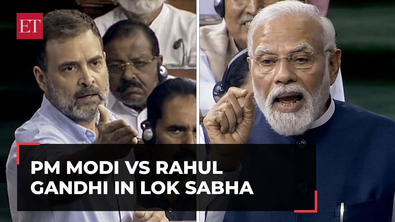 Modi vs Rahul Gandhi in Lok Sabha PMs jibe at Congress leader over Dil Dimaag