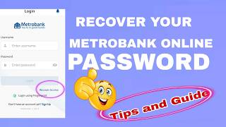 PAANO KAPAG NAKALIMUTAN ANG PASSWORD SA METROBANK ONLINE/RECOVER PASSWORD ON METROBANK ONLINE