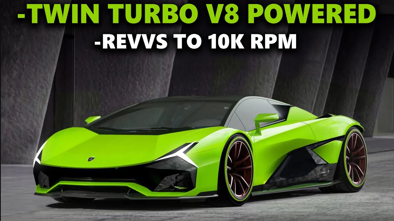 Lamborghini Huracan Successor will be powered by a V8 twin turbo hybrid  system - No more V10! - YouTube