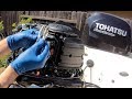 How to change the SPARK plugs on a TOHATSU outboard!!!!