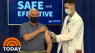 Vice President Pence Receives Coronavirus Vaccine Live On Camera | TODAY