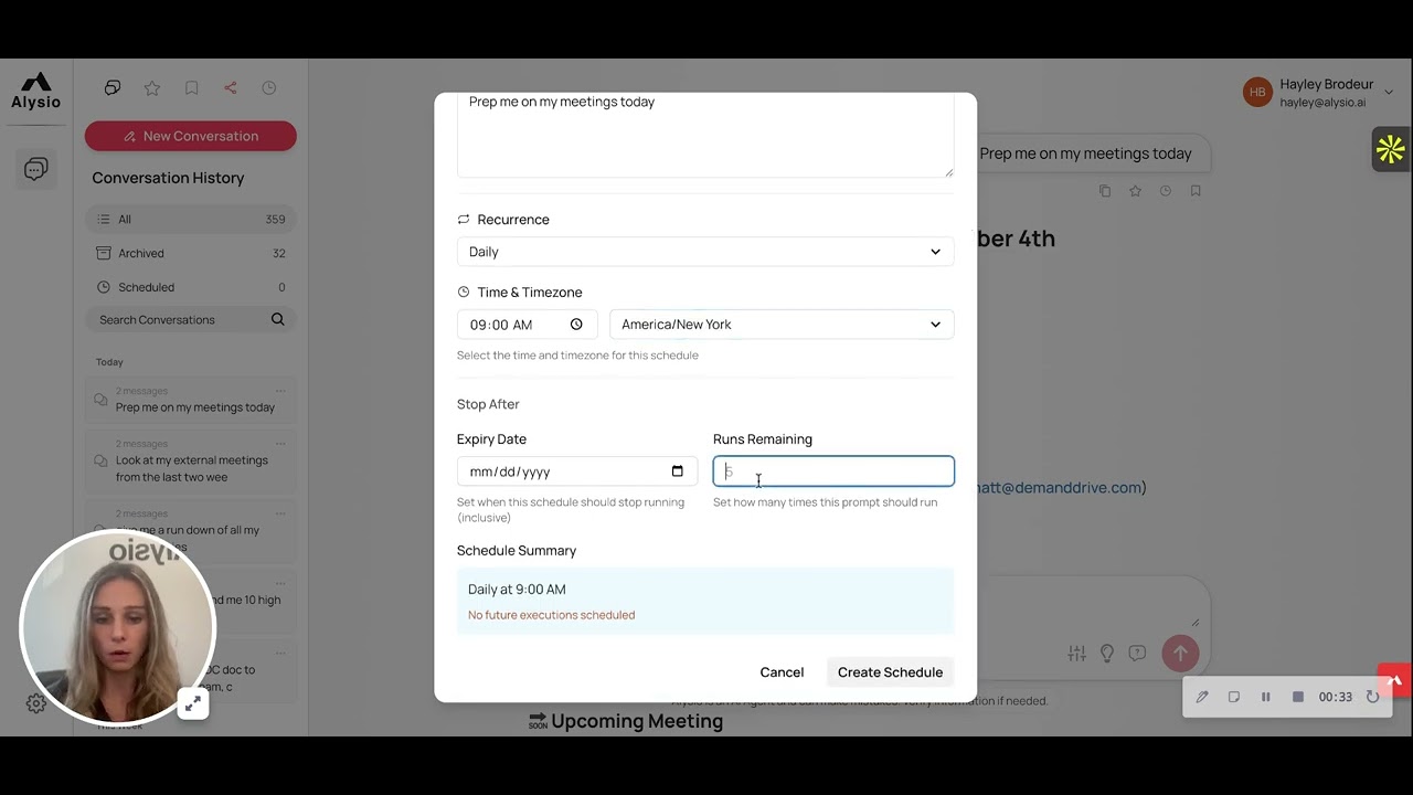 Scheduled Prompts Tutorial