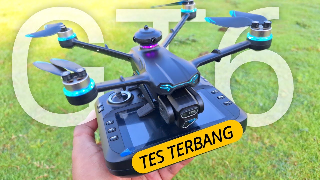 Tes Terbang Drone GT6 GPS Versi Layar Di Remot