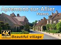 Apremontsurallier france  incredible restored village in centreval de loire 4k u 60 fps