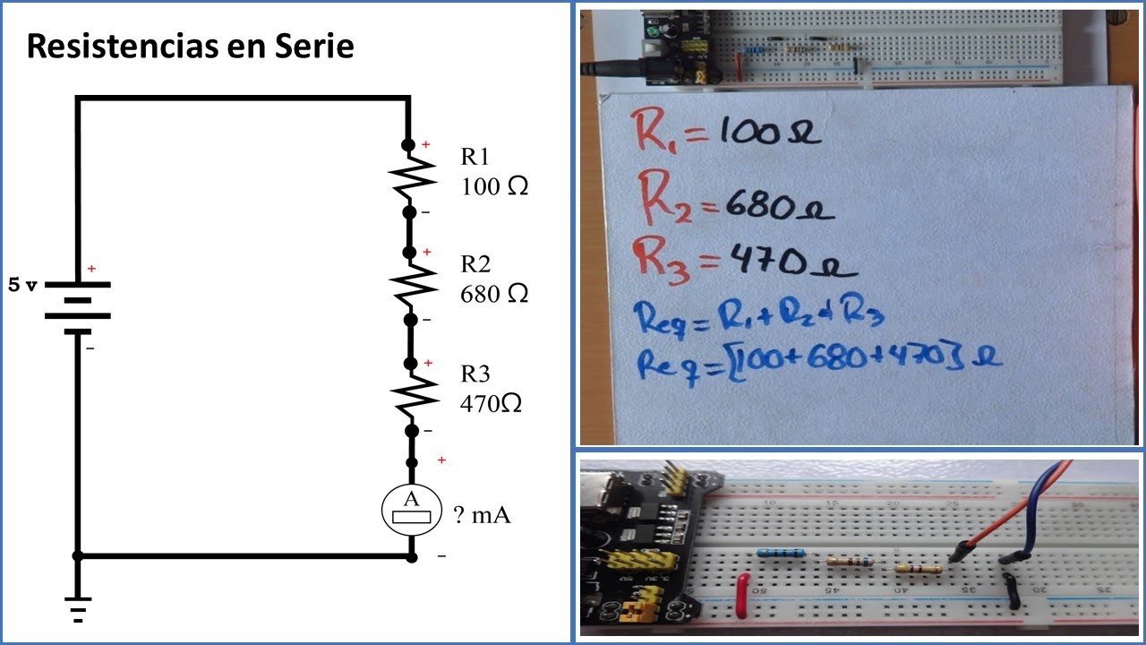 05 Circuito con Resistencias en Serie YouTube 05 Circuito con Resistencias en Serie YouTube
