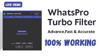 WhatsApp number filtering software |  Fastest WhatsApp Number Filter | Version 10.1 Tutorial | screenshot 4