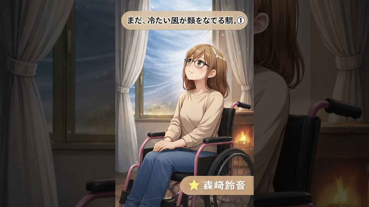 まだ、冷たい風が頬をなでる朝。①