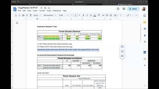 Dependent Samples t test SPSS Output Interpretation