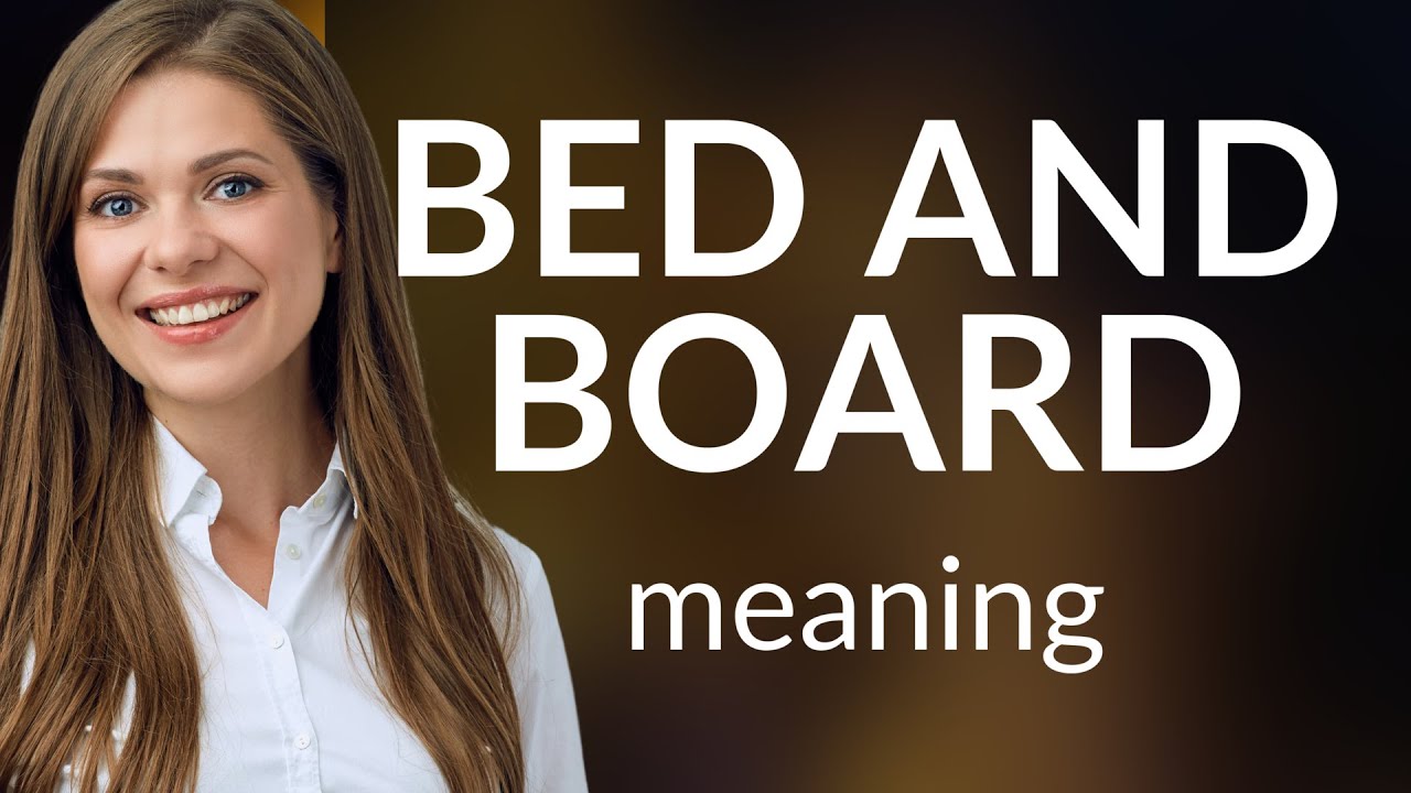 Understanding "Bed and Board" A Guide to English Idioms YouTube