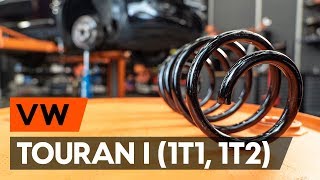 Ako vymeniť predného pružina zavesenia kolies na VW TOURAN 1 (1T1, 1T2) [NÁVOD AUTODOC]