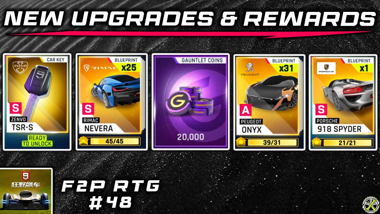 Asphalt 9 CN | Zenvo TSR-S unlocked & Nevera to 3 ⭐ | F2P RTG #48