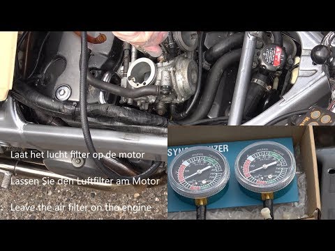 Carburateur Synchroniseren (Carburetor Syncing) Honda NTV 650 / NT650 Deauville