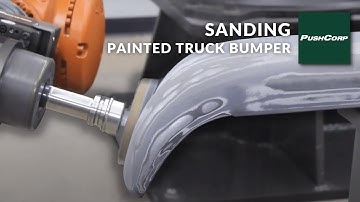 PushCorp Robotic Sanding - Painted Truck Bumper