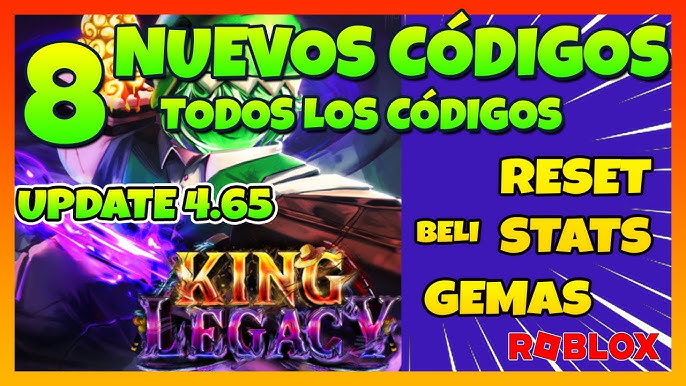 CORRE!! NOVO MINI UPDATE 4.0.2 DO KING LEGACY! NERFS (KING PIECE) TODOS OS NOVOS  CÓDIGOS - ROBLOX 