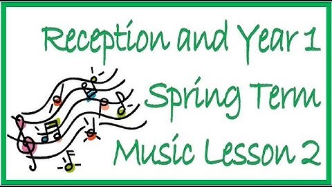 Reception and Year 1 Spring Term Lesson 2