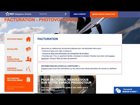 Tuto Facturer la Revente de son électricite en Autoconsommation Photovoltaïque.