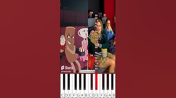 Tung Tung Tung Sahur Easy Magic Show Original VS Animation ‬(@tieanimation) - Octave Piano Tutorial