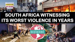 Why so much of violence in South Africa & associated damages? Corruption charges against Jacob  Zuma