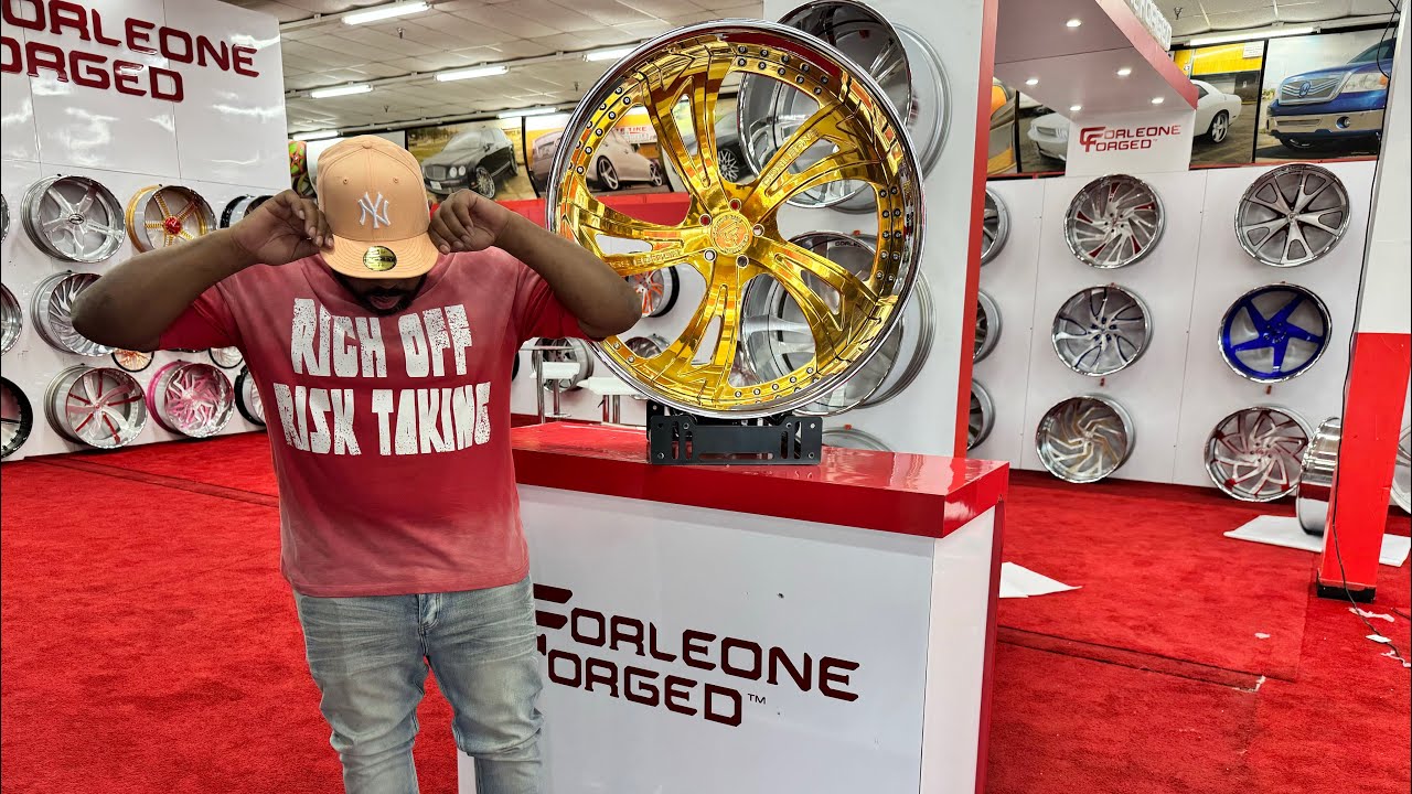 Taking delivery of new 24k Gold Corleone Forged Wheels 