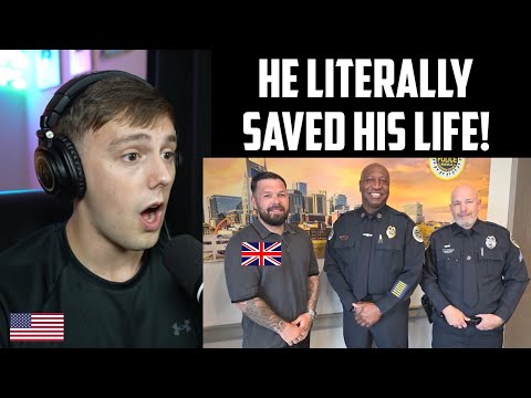 American Reacts - U.K. police sergeant on holiday helps American Officer during Lethal Struggle