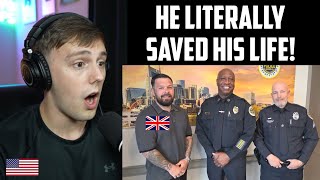 American Reacts - U.K. police sergeant on holiday helps American Officer during Lethal Struggle