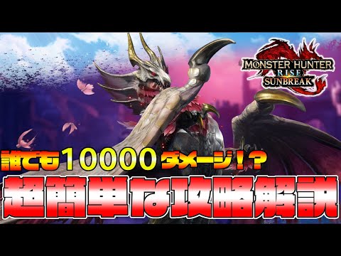 ソロで10000ダメージ以上！メルゼナ討伐が超楽になる攻略解説　体験版【モンハンライズ】『モンスターハンターライズ：サンブレイク』