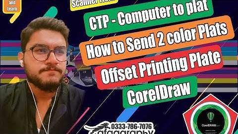 How to send 2 Colors Plates In Coreldraw