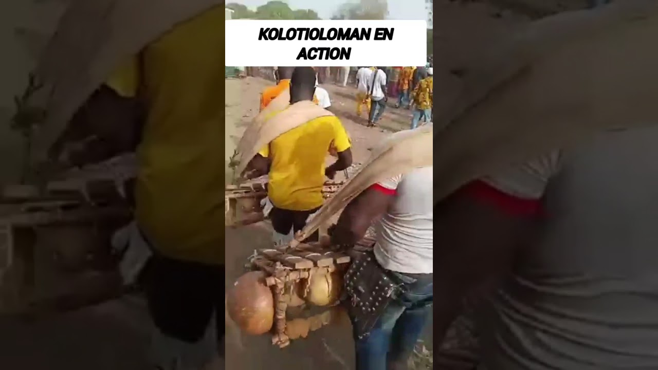 COULIBALY LEHINTIN L'ENFANT DE TIASSO TIOKAHA AVEC LE LION DE LA BAGOUÉ EN ACTION 