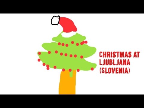 Christmas market in Ljubljana, Slovenia.