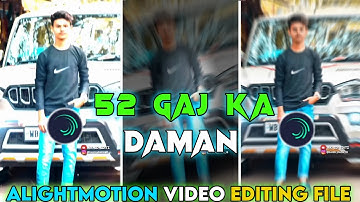 52 Gaj Ka Daman🥵(#paranjal_dhiya & #amanjaji )Hindi Song🎶Alightmotion Xml File💥#xmlpreset #tendring