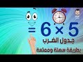 جدول الضرب للاطفال بطريقة ممتعة جدول 5×5