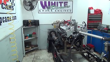 SBC 516HP 383 STROKER ENGINE DYNO RUN FOR JERRY HARVEY BY WHITE PERFORMANCE AND MACHINE