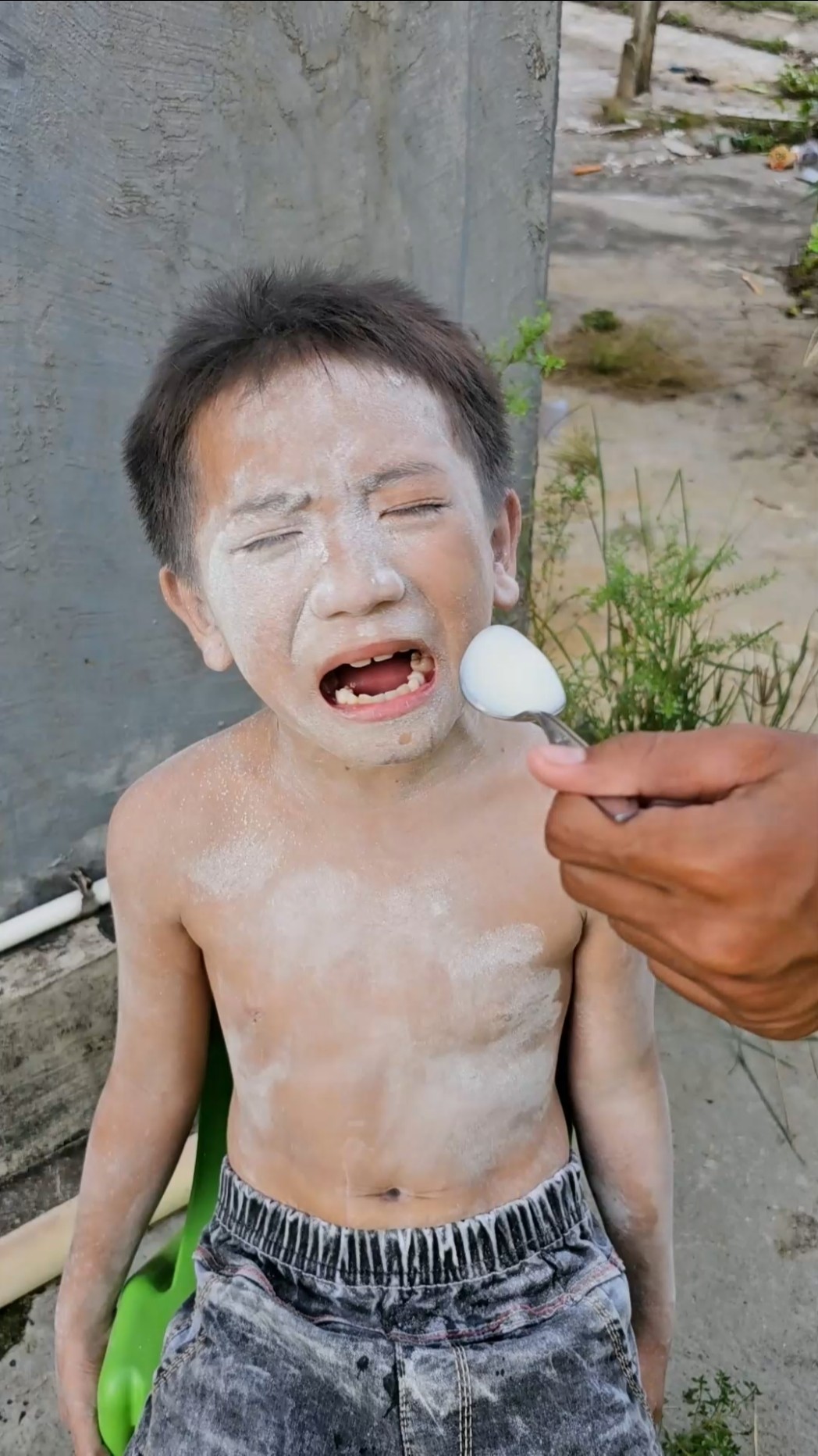Why is drinking milk disturbed ?
