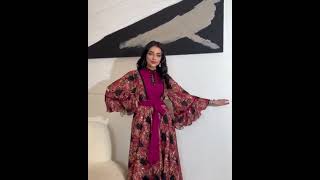 مدل لباس گلدار برای عید