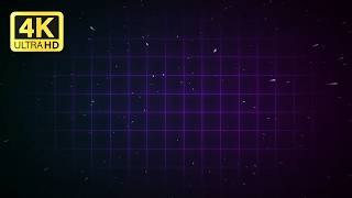 Retro Cyberpunk Grid Motion Background - Neon Synthwave Loop 4K