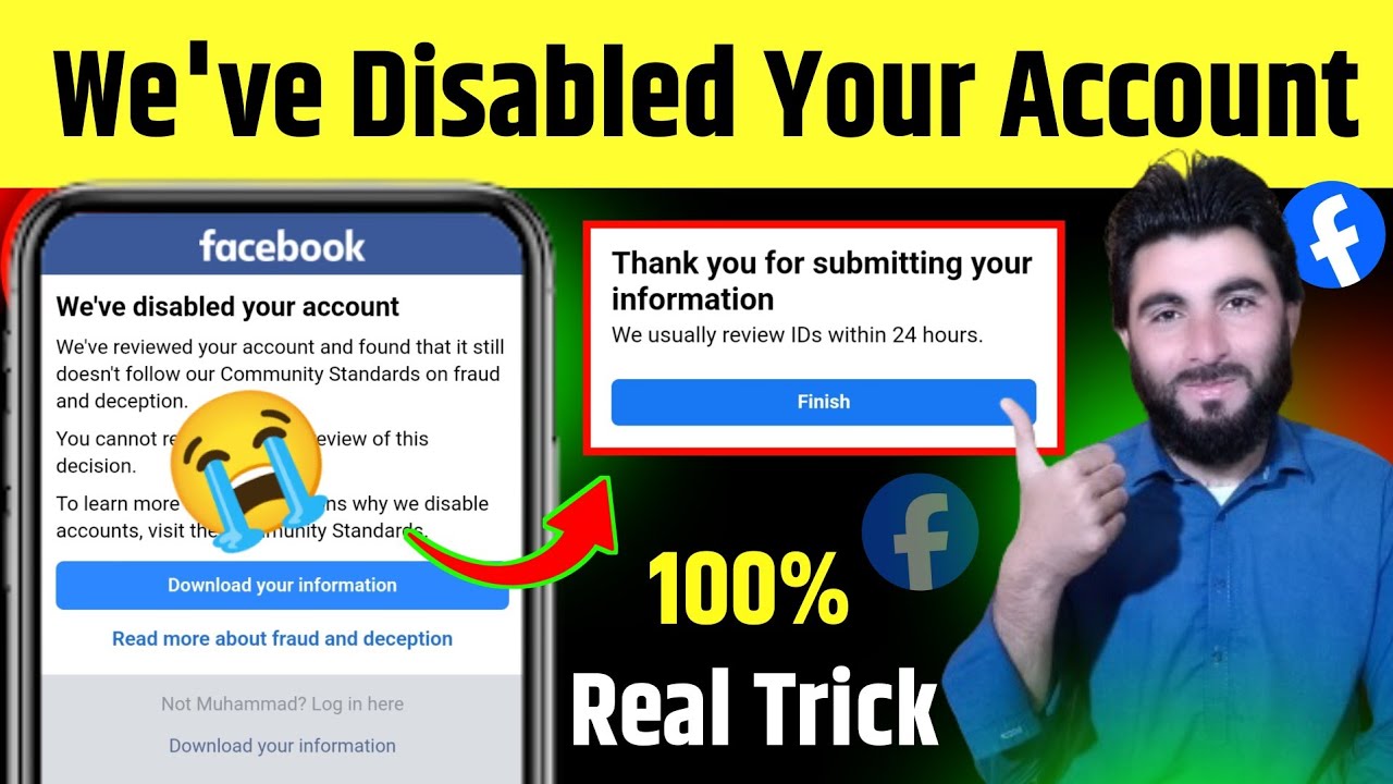 We've Disabled Your Account Problem 😭 | How To Recover Disabled ...
