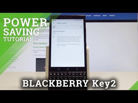 How to Save Battery Life in BLACKBERRY Key2 - Power Saving Mode