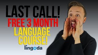 LAST CALL! Boost Your German for 3 Months for FREE: The Lingoda Language Marathon
