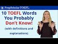 English Vocab | 10 TOEFL Words You Probably Don't Know