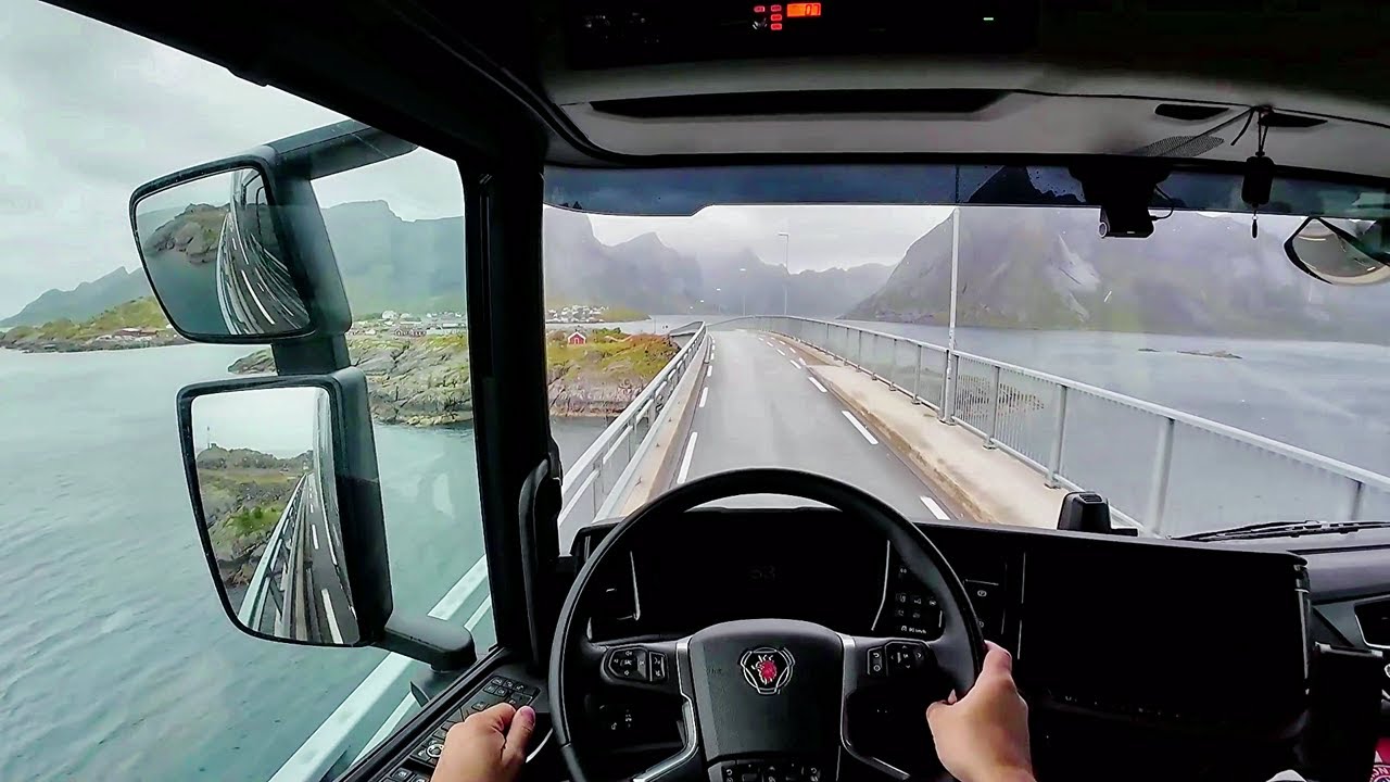 POV Driving Scania V8 590S - Lofoten