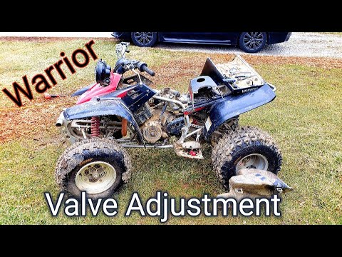 Yamaha Warrior 350 Valve Adjustment Valve Lash Start to Finish YMF350X How To DIY