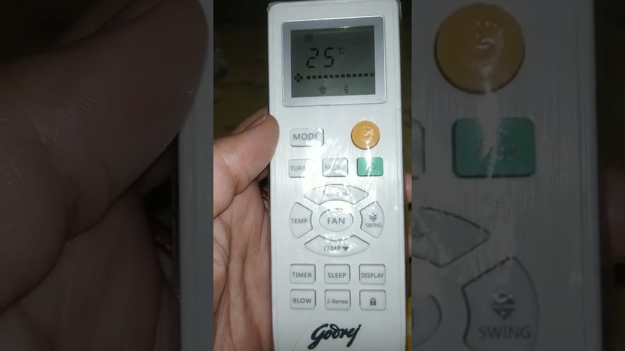 Godrej AC Remote ka functionCooling Solutiongodrej airconditioner 
