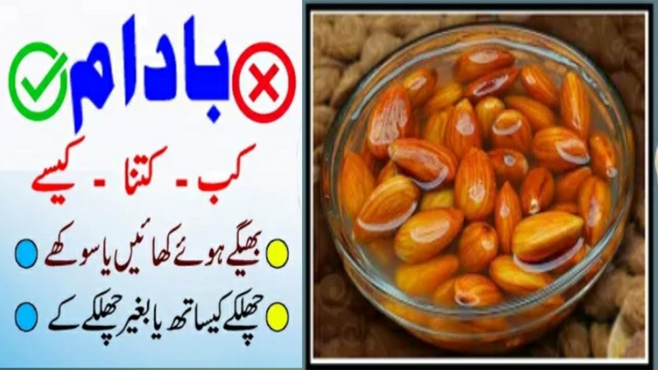 Badam ko Beghoo kar khane ke Fayde Health Benefits of Eating Badam