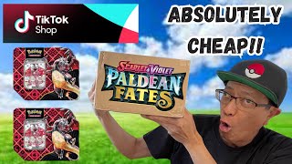 I Bought Cheap Pokemon Cards on Tiktok! Opening 2x Charizard EX Paldean Fates Tins I Paid $36 For!