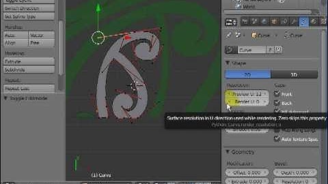 Introduction to using curves in Blender - part 2 - Aparima Blender Club