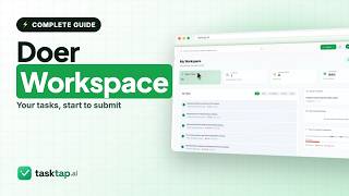 Information TaskTap Doer Workspace Guide: Manage Your Daily Tasks & Deadlines | English Update