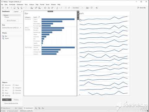 Tableau: How to Make Spark Lines