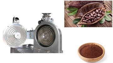 cocoa nibs grinding machine for cocoa powder grinder machine work under liquid nitrogen