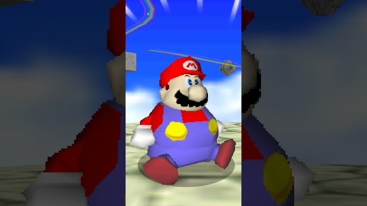 MARIO 64 Pero CADA MONEDA Me ENGORDA #shorts #mario #supermario64 #nintendo